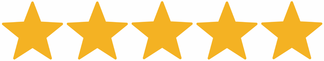 5stars-scaled-1 (2) (1) A graphic featuring a horizontal row of five identical, solid gold five-pointed stars. The design is clean and set against a transparent background.